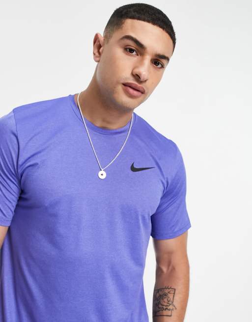 Nike Pro Training hyper dry t shirt in blue