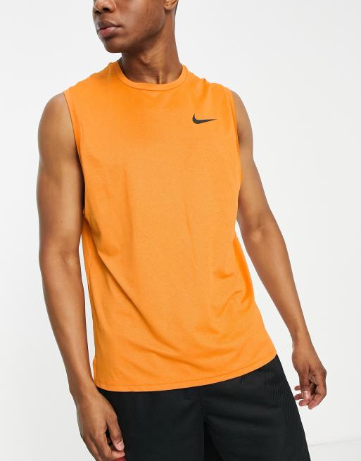 Nike Pro – Training Hyperdry Dri-FIT – Pomarańczowy podkoszulek