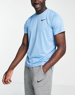 Nike Pro Training Hyperdry Dri-FIT t-shirt in blue | ASOS