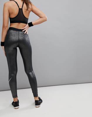 nike glitter logo leggings