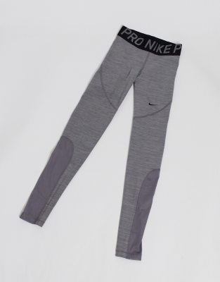 nike pro training leggings grey