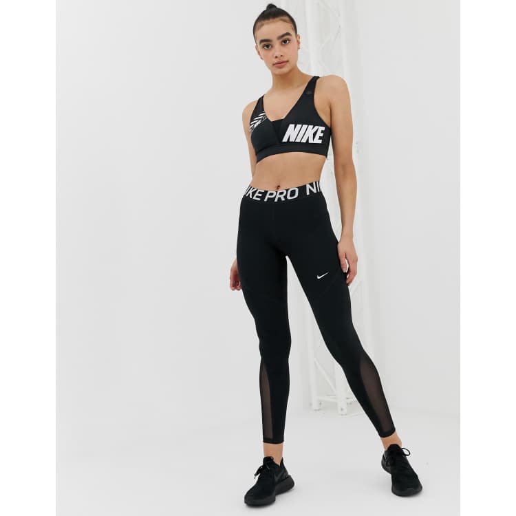 Nike Pro Training cropped leggings in grey, ASOS