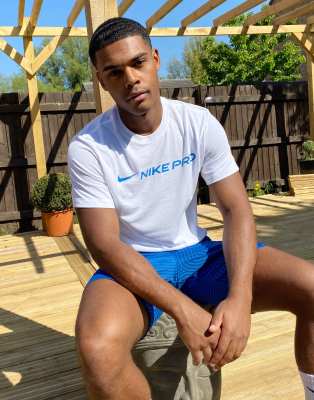 nike pro white shirt