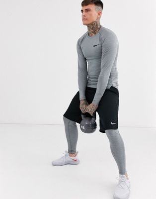 nike grey training top