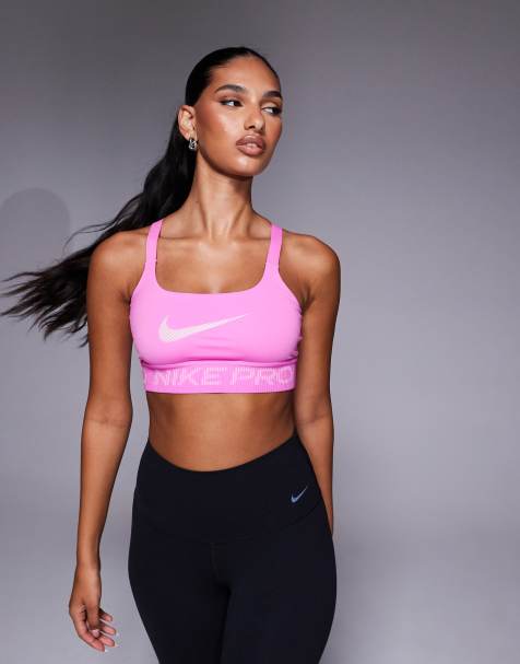 Nike Pro Training low support sports bra in pink - view 1
