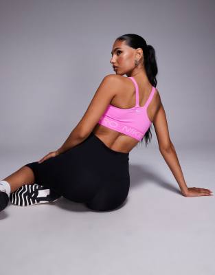 Nike Pro Training Low Support Sports Bra In Pink