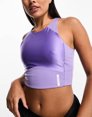 Nike Pro Training Membership crop tank in purple