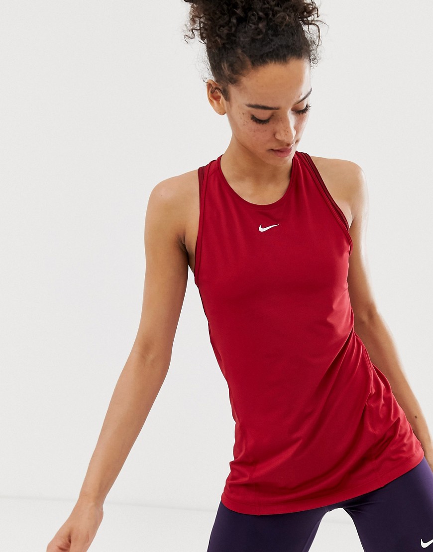 Nike – Pro Training – Rött linne-Röd