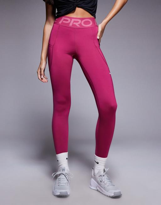 Nike Pro Training sculpt tights in pink, 2 of 5