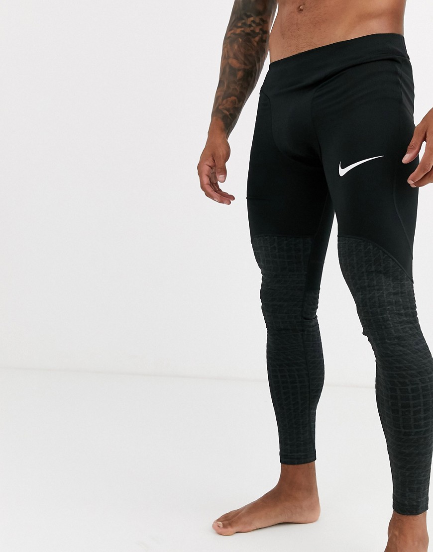 Nike – Pro Training – Svarta termotights i cargostil