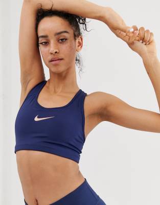 navy nike sports bra