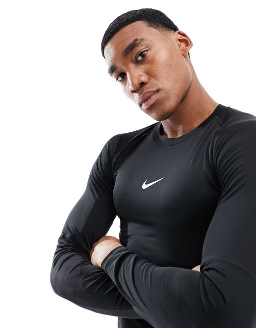 Nike Pro Dri-FIT Swoosh Men's Underwear Long Tights - Black