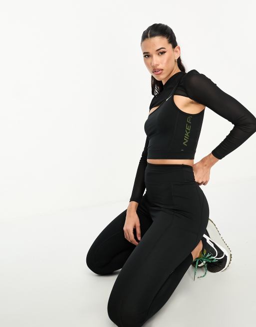 Nike Pro Women's Long-Sleeve Cropped Top