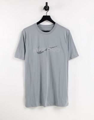 T-shirts imprimés Nike - Pro Training - T-shirt à motif - Gris