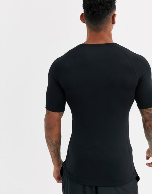 Nike Pro Training - T-shirt base layer nera, 2 di 4