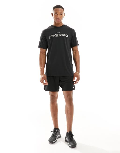 Nike Pro Training - T-shirt base layer nera