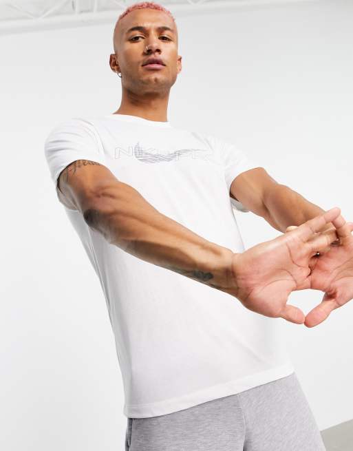 Nike - Pro Training - T-shirt - Blanc