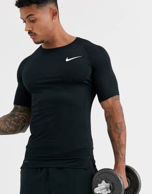 Nike Pro Training T shirt de base Noir ASOS