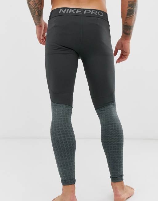 Nike Pro Training therma utility tights in gray