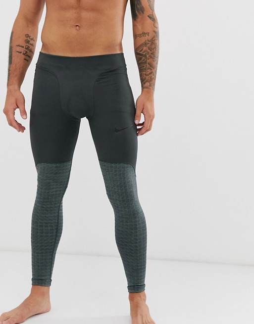 Nike Pro Training therma utility tights in grey