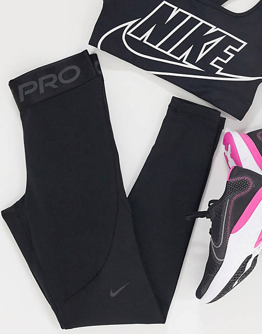 Nike Pro Training therma warm leggings in black