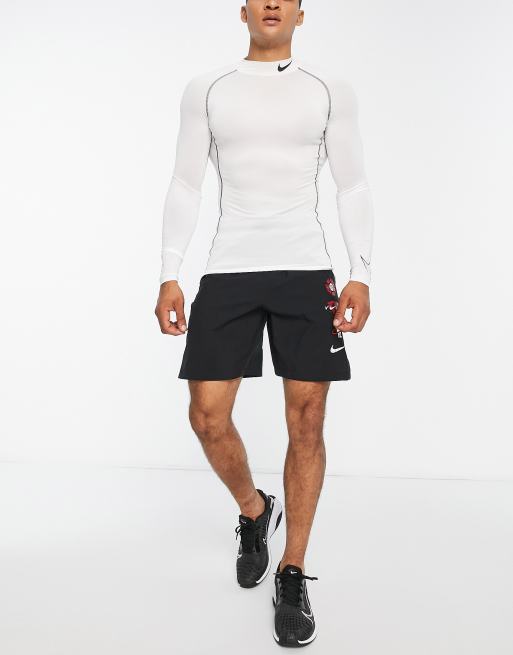 Nike Pro Men's Dri-FIT Fitness Mock-Neck Long-Sleeve Top.