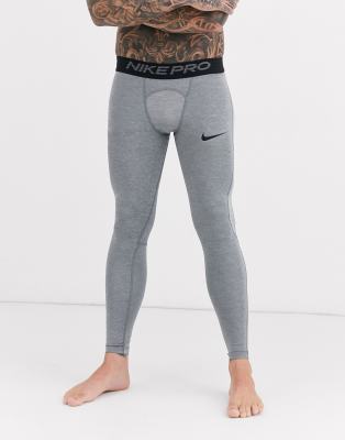 nike pro training tights grey