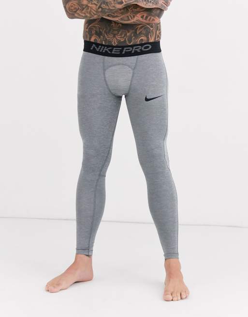 nike pro training leggings grey