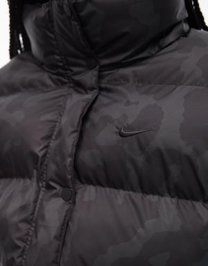 Nike puffer jacket in leopard print