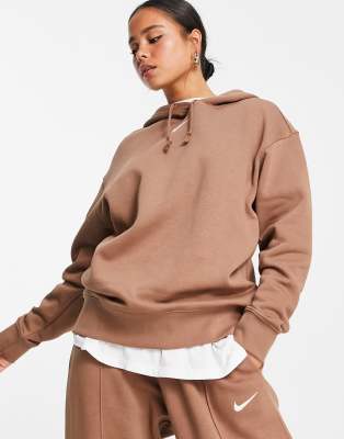 Nike Sportswear Phoenix Fleece Women's Oversized Brown Pullover