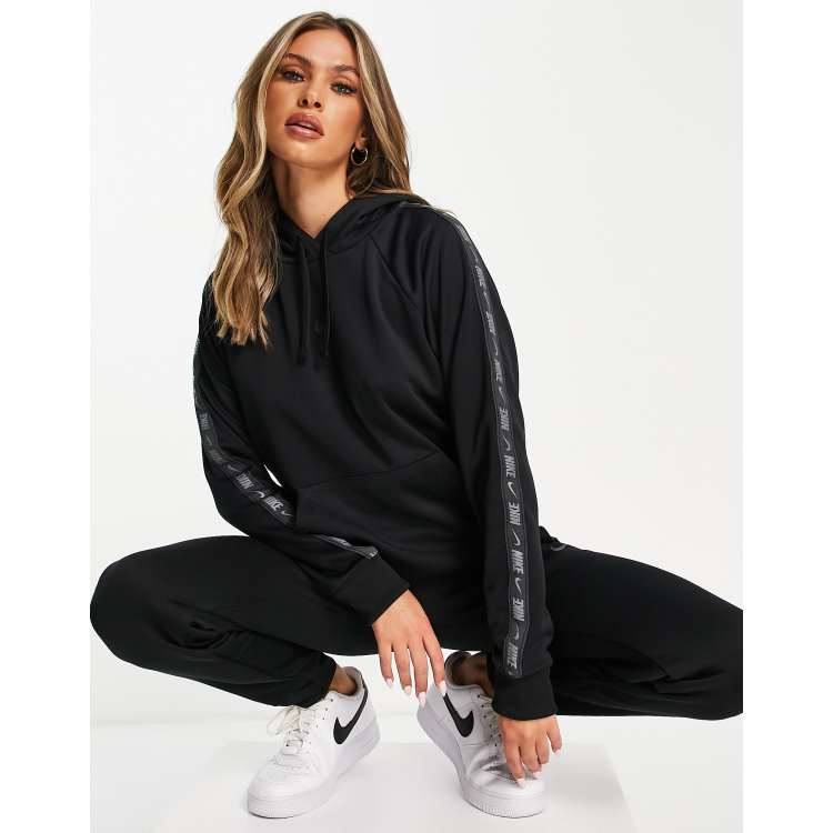 Nike taped hoodie women's best sale