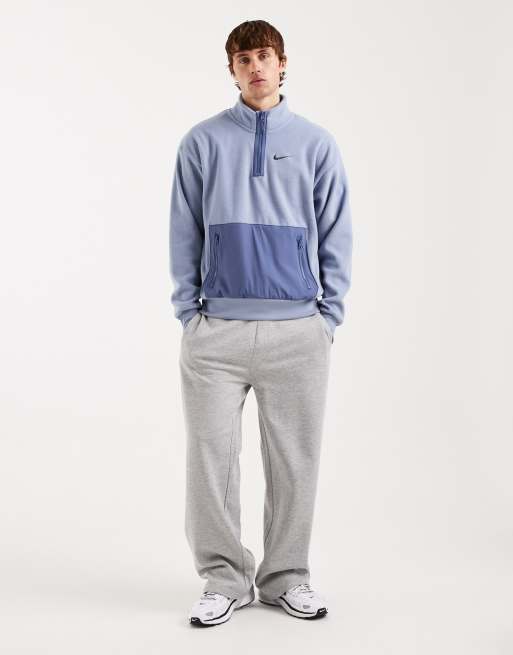 Nike quarter zip polar sweatshirt in navy, 2 of 5