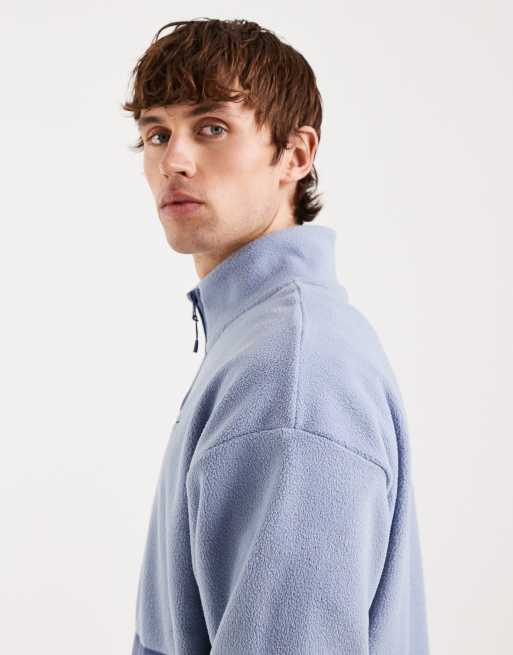 Nike quarter zip polar sweatshirt in navy, 4 of 5