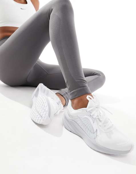 Silver best sale sneakers womens