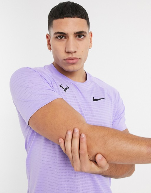 Nike Rafael Nadal Court AeroReact Slam T-Shirt in purple