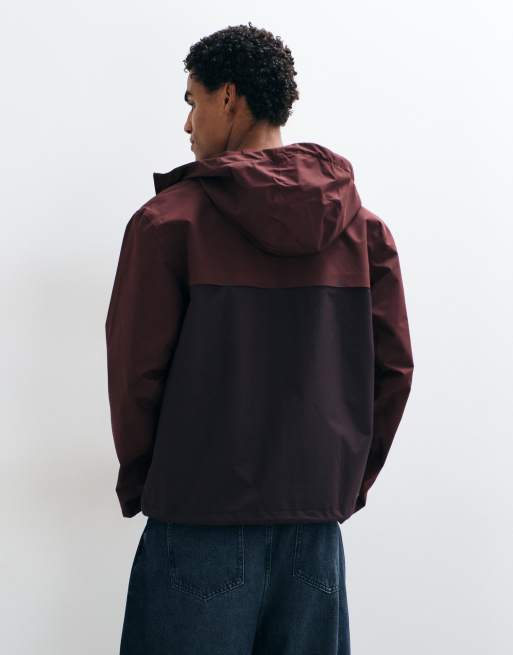 Nike rain jacket in burgundy, 4 of 5