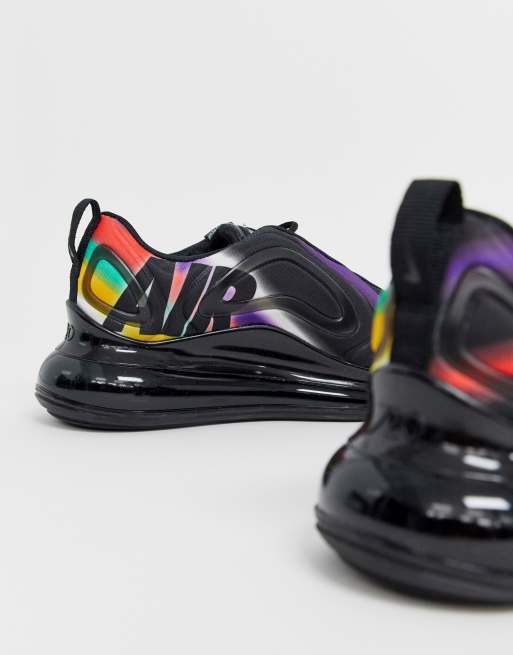 Nike black hotsell and rainbow