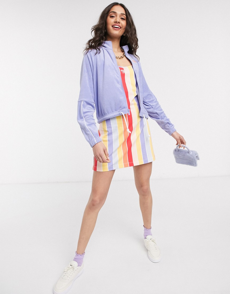 Nike rainbow stripe mini bodcon dress-Multi