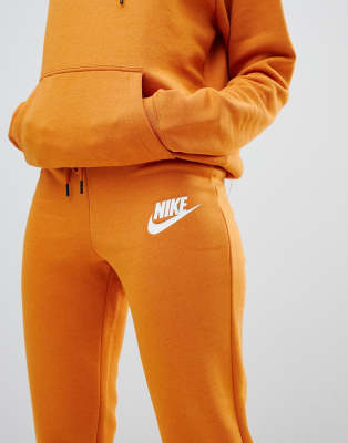 Nike rally burnt cheap orange pullover logo hoodie