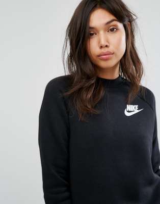 nike rally crew neck sweatshirt black