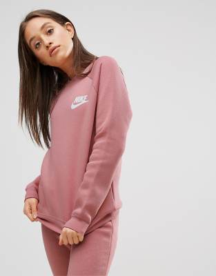 nike pink crew neck