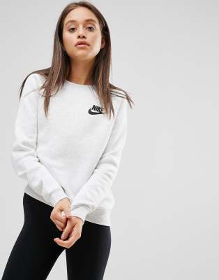 nike rally crew neck sweatshirt black