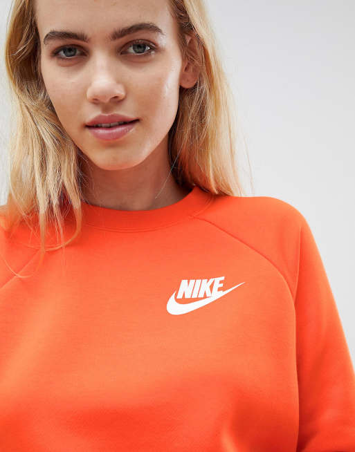 Felpa on sale arancione nike