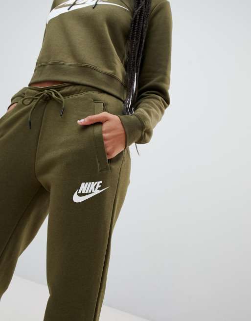 Nike women's rally store joggers olive canvas