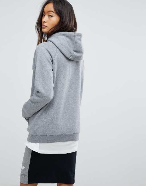 Nike rally pullover store hoodie in grey