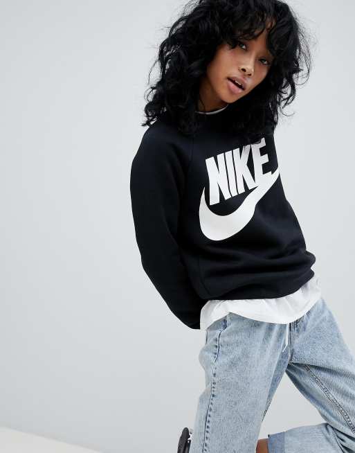 Nike rally cheap sweatshirt black