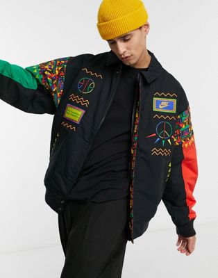 Nike Re-Issue woven color block jacket 