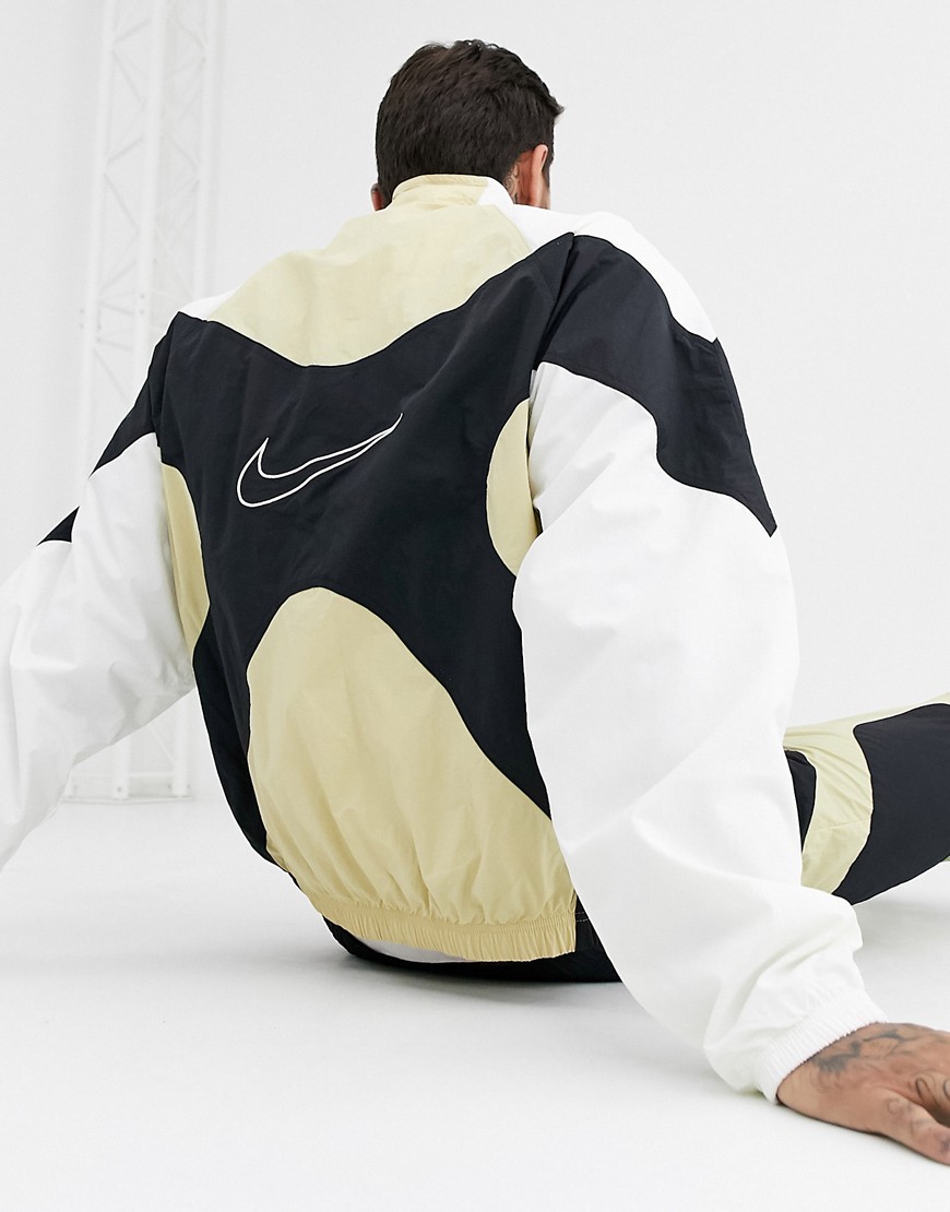 Nike Re-Issues zip-through track jacket in gold