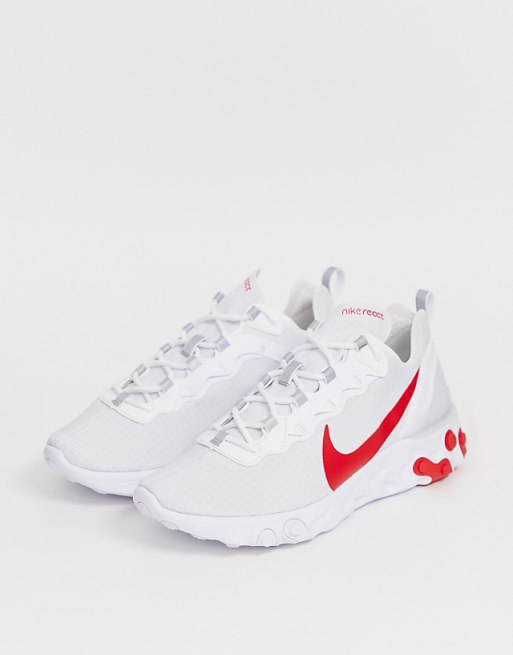 Nike - React Element 55 - Baskets - Blanc Nike - React Element 55 - Baskets - Blanc