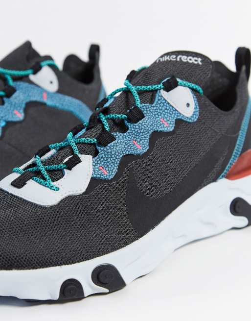 Nike react element 55 gris rouge hot sale